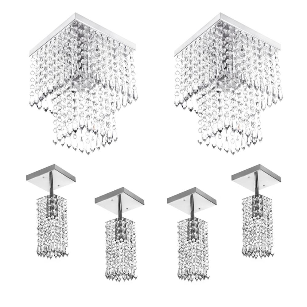 Kit 4 Lustre Clearcrillic Quad. + 2 Marrycrilic Cristal Acr