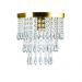 Kit 4 Lustre De Cristal Acrilico Manucrillic Dourado.