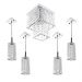 Kit 4 Pendentes Clearcrillic Quad. + Marrycrilic Cristal Acr