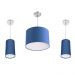 Kit Pendente Dome + 2 Pendente Cilindrica Azul