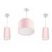Kit Pendente Dome + 2 Pendente Cilindrica Rosa