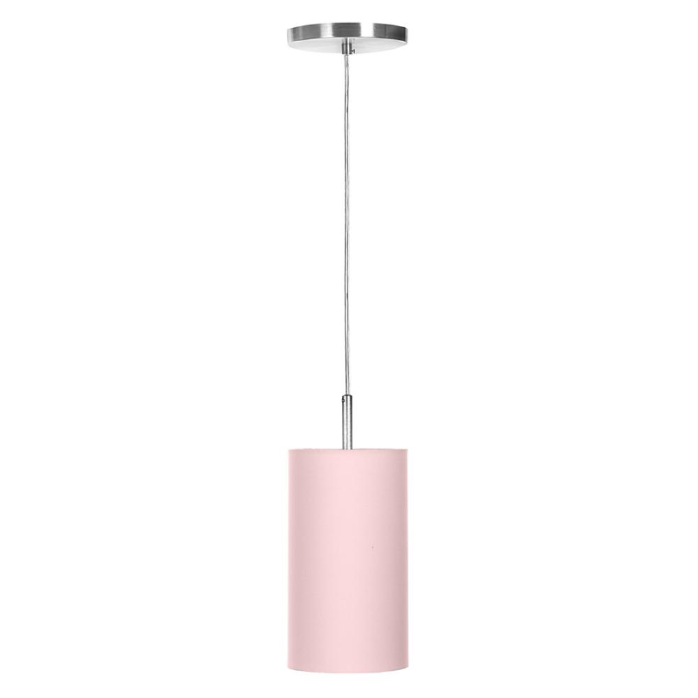 Kit Pendente Dome + 2 Pendente Cilindrica Rosa