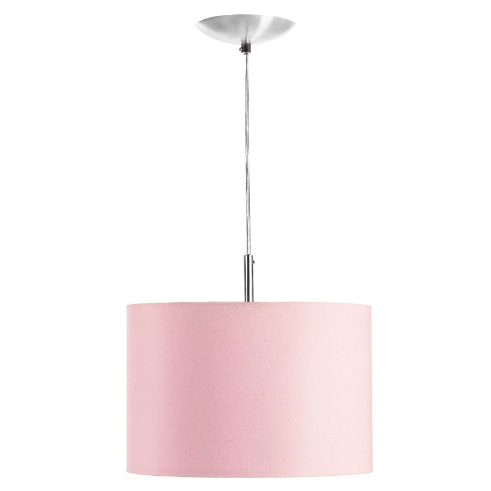Kit Pendente Dome + 2 Pendente Cilindrica Rosa
