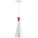 Luminária Pendente Funil Aluminio Magnifico 33x15cm Branco