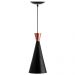 Luminária Pendente Funil Aluminio Magnifico 33x15cm Preto