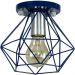 Lustre Aramado Diamante Majestoso Redondo Azul