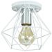 Lustre Aramado Diamante Majestoso Redondo Branco
