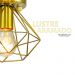Lustre Aramado Diamante Majestoso Redondo Dourado
