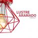 Lustre Aramado Diamante Majestoso Redondo Vermelho