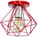Lustre Aramado Diamante Majestoso Redondo Vermelho