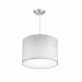 Lustre Cúpula Pendente Dome Estampado Branco Texturizado
