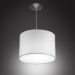 Lustre Cúpula Pendente Dome Estampado Branco Texturizado