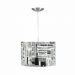 Lustre Cúpula Pendente Dome Estampado Jornal