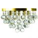 Lustre Cristal Legitimo Redondo Classic Round 32X25 Dourado