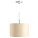 Lustre Cupula Pendente Dome 30x20cm Magnífico Bege