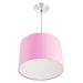 Lustre Cupula Pendente Dome 30x20cm Magnífico Rosa