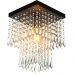Lustre De Cristal Acrilico Marrycrilic Preto Belissimo!