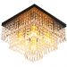 Lustre De Cristal Acrilico Sweetcrillic 30x30 Preto Lindo!