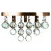Lustre De Cristal Legitimo Classic Square 30x30 Cobre