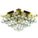 Lustre De Cristal Legitimo Classic Square 30x30 Dourado