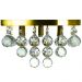 Lustre De Cristal Legitimo Classic Square 30x30 Dourado