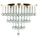 Lustre De Cristal Legitimo Classic Square Long 40 Cobre