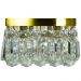 Lustre De Cristal Legitimo Wonderwall 20x20 Dourado