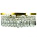 Lustre De Cristal Legitimo Wonderwall 30x30 Dourado