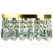 Lustre De Cristal Legitimo Wonderwall 30x30 Dourado