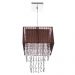 Lustre Para Sala De Cupula Cristal Acrílic Marrycrilic Marrom
