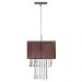 Lustre Para Sala De Cupula Cristal Acrílic Marrycrilic Marrom