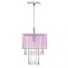 Lustre Para Sala De Cupula Cristal Acrílic Marrycrilic Rosa