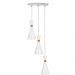 Lustre Pendente Aluminio Florida Triplo Branco