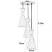 Lustre Pendente Aluminio Florida Triplo Cereja