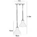 Lustre Pendente Aluminio Tenesse Duplo Cereja