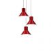 Lustre Pendente Aluminio Tenesse Triplo Cereja