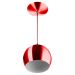 Lustre Pendente Bola Pequena Alumínio 15cm Cereja Metalico