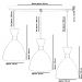 Lustre Pendente Califórnia Triplo Base Retangular Branco
