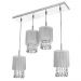 Lustre Pendente Cganza Quadruplo Redondo Cinza
