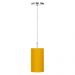 Lustre Pendente Cilindrica De Cupula 14x25cm Amarelo