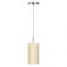 Lustre Pendente Cilindrica De Cupula 14x25cm Bege