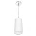 Lustre Pendente Cilindrica De Cupula 14x25cm Branco