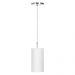 Lustre Pendente Cilindrica De Cupula 14x25cm Branco