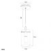 Lustre Pendente Cilindrico Clear Glass Cobre