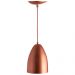 Lustre Pendente Cone Alumínio 20x14cm Cobre + Lampada