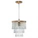 Lustre Pendente De Cristal Acrílico Manucrillic Cobre