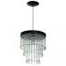 Lustre Pendente De Cristal Acrílico Manucrillic Preto