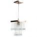 Lustre Pendente De Cristal Acrílico Marrycrilic Cobre
