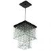 Lustre Pendente De Cristal Acrílico Marrycrilic Preto