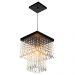 Lustre Pendente De Cristal Acrílico Marrycrilic Preto